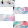 JUSTDOLIFE Snack Serving Tray Round 5-Section Detachable Nut Serving Tray Candy Plate