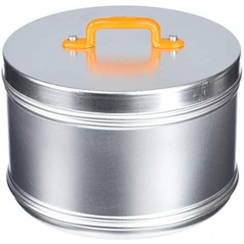 Italo Ottinetti Storage Canister with Painted Box Handle Orange 16 cm, one Size