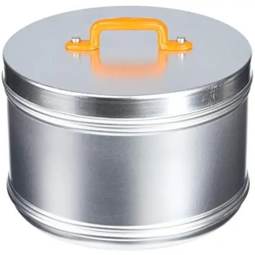 Italo Ottinetti Aufbewahrungskanister mit Bemalter Boxgriff Orange 16 cm, eine Größe