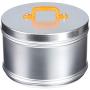 Italo Ottinetti Storage Canister with Painted Box Handle Orange 16 cm, one Size
