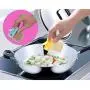 Seasoning Box with Member, Transparent Plastic Cruet Versatile Preserving Jars Pack of 6 with Tray-A
