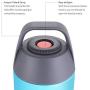 Insulated Lunch Container Thermos Food Jar ZTXPRO Hot & Cold Stainless Steel Vacuum Box with Handle 16 oz Leak Proof Design Food Storage Bento Lunch Box for Kids School Picnic Office Outdoors - Blue
