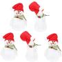 Artibetter 5pcs Christmas Candy Jars Christms Favor Boxes with Snowman Doll Christmas Food Storage Container for Cookies
