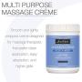 Bon Vital Multi-Purpose Massage Crème, Professional Massage Cream with Aloe Vera to Relax Sore Muscles, Increase Circulation & Repair Dry Skin, Full Body Massage Moisturizer Cream, 1/2 Gallon Jar