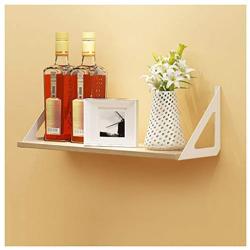 Kitchen Organization Spice Rack Wall Mounted Hanging Wooden And Metal Holder Space Sacving Shelf Seasoning Display Jars Storage For Bathroom Pantry (Color : A)