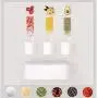 Entfernbare und leicht zu reinigende Schüssel mit Deckel, Gewürzregal, Gewürzbehältnisse, Box, Staurahtopf, Soßenbehälter, Cruet-Flaschen, Gewürzglas-Set, staubdicht und guter Verschluss, Küchengerät