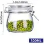 Bouteilles de Conservation de Cornichons Scellées, avec Miel, Citron, Contenant avec Couvercle, Organisateur de Cuisine Miniature en Verre Blanc Bouteilles de Conservation de Cornichons Scellées, avec Miel, Citron, Contenant avec Couvercle, Organisateur de Cuisine Miniature en Verre Blanc