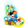 YHSWE 25-Pack Mini Ball Silicone Container Non Stick Wax 5.6ml Oil Kitchen Multi Use Storage Jar Assotred Random Color