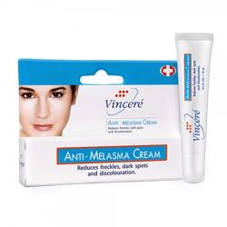 Vincere Anti Melasma Cream Reduces Dark & Brown Spots, Age Spots, Sun Spots, Pigmentation, Freckles : 1 Piece