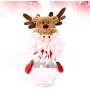 STOBOK 2pcs Christmas Candy Jar Santa Snowman Doll Cookie Gift Bottle Jar Food Storage Container for Xmas Holiday Party Table Decoration