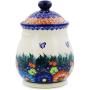 Polish Pottery 8-inch Jar with Lid (Butterfly Splendor Theme) Signature UNIKAT + Certificate of Authenticity