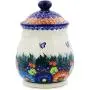 Polish Pottery 8-inch Jar with Lid (Butterfly Splendor Theme) Signature UNIKAT + Certificate of Authenticity