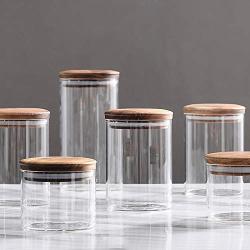 Glass Sealed Jars, Moisture-Proof Kitchen Food Containers, Storage Of Spices/Pasta/Oatmeal/Coffee Beans