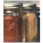 Mini Mason Spice Jar with Dispenser Lid 4oz (4, black)