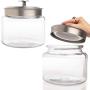 Anchor Hocking 95540R 64 Oz Mini Montana Food Storage Jar, White