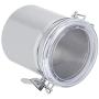 Zerone Stainless Steel Coffee Canister Food Storage Jar Tea Sugar Milk Powder Container(B 1312.5cm)