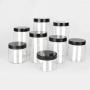 UPKOCH 5pcs Clear Plastic Jars Canisters Storage Jar Tank for Cosmetic Storage Dry Goods Creams and More 120ml 120ml (Black Cap)