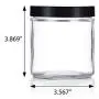 Bocaux en Verre Clair, Droit et Épais - 480 ml (4 Pack) + Étiquettes Bocaux en Verre Clair, Droit et Épais - 480 ml (4 Pack) + Étiquettes