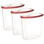 Contenant de Rangement pour Céréales/Snacks Rubbermaid 1,5 Gal (3 paquets), Rouge, 1,5 Gallons