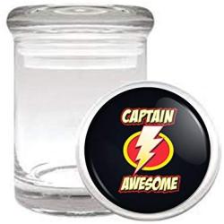 Captain Awesome Medical Odorless Glass Jar