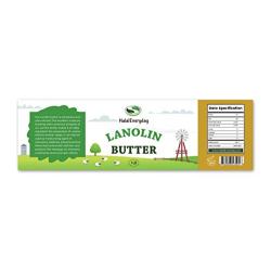 Lanolin (Anhydrous) - Ultra Refined Butter - Use for Lotion, Cream, Lip Balm, Oil, Stick, or Body Butter 4oz - Natural Nipple cream - lip balm By HalalEveryday