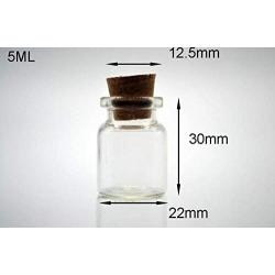 50pcs 2230mm Glass Storage Bottle With Cork DIY Clear Transparent Glass Jars Containers Vial test tube pendant New Arrival gift