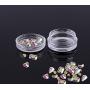 50PCS 15g/0.5oz Clear Empty Plastic Round Cosmetic Jars Refillable Sample Packing Bottles Storage Holder Container Dispenser Great for Cream Lotion Lip Balm Powder Beauty Nail(Transparent)