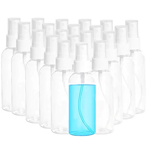 20 Pièces Flacons en Plastique Transparent à Pulvérisation Fine, Remplissables et Réutilisables pour Huiles Essentielles, Voyage, Parfums 20 Pièces Flacons en Plastique Transparent à Pulvérisation Fine, Remplissables et Réutilisables pour Huiles Essentielles, Voyage, Parfums