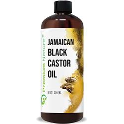 Jamaican Black Castor Oil Hair Growth- Hair Oil Edge Control Hair Growth Products Beard Growth Oil Natural Hair Products Cold Pressed Castor Oil Organic Pure Black Jamaican Castor Oil 8 oz