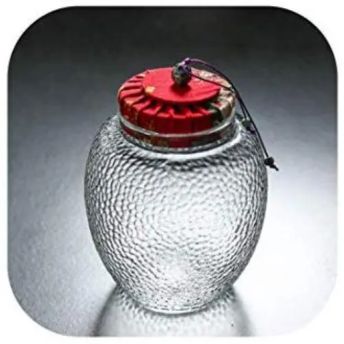 Glass Tea Storage Jar With Lid Flower Tea Seal Cans Coffee Beans Sugar Tanks Nut Canister,B Glass Tea Storage Jar With Lid Flower Tea Seal Cans Coffee Beans Sugar Tanks Nut Canister,B