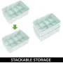 mDesign Stackable Plastic Tea Bag Holder Storage Bin Box for Kitchen Cabinets, Countertops, Pantry - Organizer Holds Beverage Bags, Cups, Pods, Packets, Condiment Accessories - Mint Green/Clear mDesign Stackable Plastic Tea Bag Holder Storage Bin Box for Kitchen Cabinets, Countertops, Pantry - Organizer Holds Beverage Bags, Cups, Pods, Packets, Condiment Accessories - Mint Green/Clear