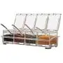 4 Pieces Kitchen Seasoning Racks Spice Pots Transparent Boxes Storage Containers Condiment Jars Set with Spoons 4 Pieces Kitchen Seasoning Racks Spice Pots Transparent Boxes Storage Containers Condiment Jars Set with Spoons