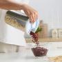 Kitchen Storage Organization Bottles Jars Food Grains Boxes Rice Flour Storage Jar Noodle Container Box Seal Tank,Green