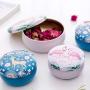 Healthcom 4 Pack Flamingo Tin Storage Boxes Bins Flamingo Cookie Tins Round Empty Jars Food Tins Storage Containers with Lids Jewelry Necklace Boxes,3.15”