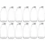 Nakpunar 12 pcs 10 oz Glass Bottle with White Lid for Milk, Fruit Juice, Water, Sauces Nakpunar 12 pcs 10 oz Glass Bottle with White Lid for Milk, Fruit Juice, Water, Sauces