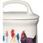 Kitchen Craft Apple Farm Hand-Finished Hazel Hen Ceramic Airtight Storage Jar, 10.5 x 17.5 cm (4" x 7") - Cream/Green Kitchen Craft Apple Farm Hand-Finished Hazel Hen Ceramic Airtight Storage Jar, 10.5 x 17.5 cm (4" x 7") - Cream/Green