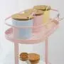 ZGFY 2er Schicht Lebensmittelaufbewahrungskasten für Schränke, Speisekammer, Kühlschrank, Schreibtisch Organizer für Gewürze, Condiments, Backzutaten - Pink