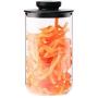 JIUYAODIANZI Borosilicate Glass Bottle Size Round Milk Powder Storage Sealed Can Sealed Jar Spice Storage (Capacity : 1000ml)