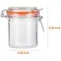 Bouteilles en verre avec couvercles hermétiques, bocaux Encheng 8 oz, bouteilles en verre avec joints en caoutchouc étanches 250ml, bocaux de rangement avec couvercle rabattable pour la maison et la cuisine, contenants en verre avec couvercles 12 pièces