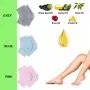 Vented Moisturizing Gel Heel Socks, 3 Pairs Toeless Spa Sock for Foot Care Treatment, Cracked Heels, Dry Feet, Foot Calluses (Green, Grey, Pink)