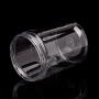 XISAOK 7.5cm OD Clear Strong PET Round Food Storage Container Jar Sealed with Clear Lid