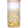 HMANE Food Storage Jars Storage Tank Frosted Glass Sealed Heat-Resistant Moisture-Proof - 3.94x9.06Inch