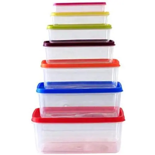 Boîtes de rangement rectangulaires Uirend – 7 pièces, bacs en plastique arc-en-ciel, idéal pour congélateur et préparation de repas. Boîtes de rangement rectangulaires Uirend – 7 pièces, bacs en plastique arc-en-ciel, idéal pour congélateur et préparation de repas.