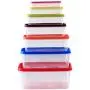 Boîtes de rangement rectangulaires Uirend – 7 pièces, bacs en plastique arc-en-ciel, idéal pour congélateur et préparation de repas. Boîtes de rangement rectangulaires Uirend – 7 pièces, bacs en plastique arc-en-ciel, idéal pour congélateur et préparation de repas.