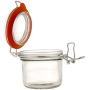 Anchor Hocking Mini Jar with Hermes Clamp Top Lid, 7.4-Ounce, Set of 12