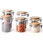 UPKOCH Glasbehälter Lebensmittel Aufbewahrungskasten mit Dichtungslids Dichtungsvorrichtung Glasbehälter für Lebensmittel 800 ml (Transparent)