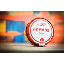 Ace High Pomade, Strong Hold, Natural Shine, Water Based, Hand Crafted, 4oz