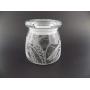 IncisoArt Hand Etched Vibe Storage Jar Sandblasted (Sand Carved) Glass Handmade USA Custom (Praying Mantis Grass, 12.25 Ounce (362ml))
