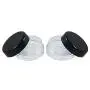 50 Empty, Black, 5 Gram Plastic Pot Jars, Cosmetic Containers, with Lids. (5 Gram - 50pk, Black) 50 Empty, Black, 5 Gram Plastic Pot Jars, Cosmetic Containers, with Lids. (5 Gram - 50pk, Black)