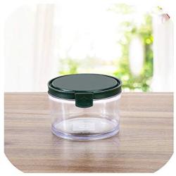 Plastic sealed cans bottle transparent storage tank with lid seasoning jar kitchen grain cereals snack storage box mx6201053,570ml-green